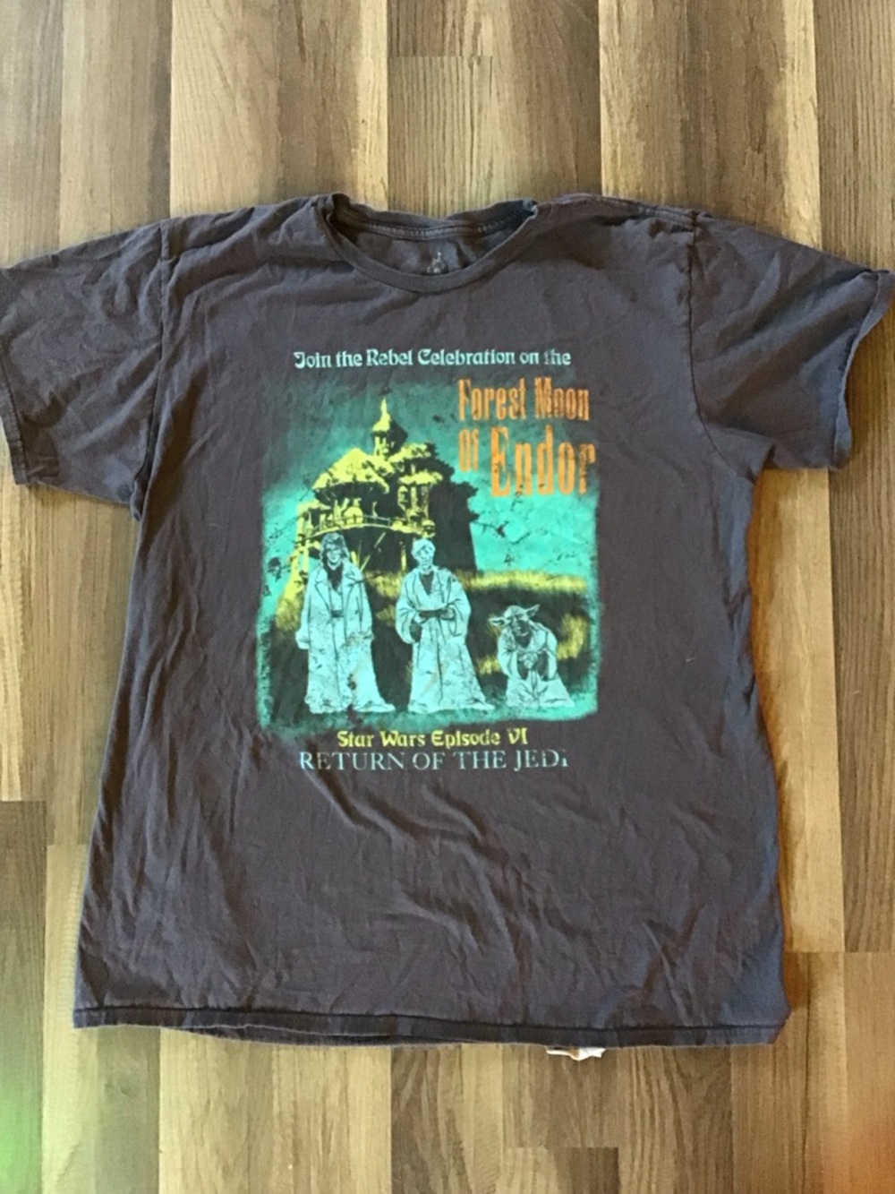 RARE!! Disney Parks STAR WARS/HAUNTED MANSION mash up Black Graphic Tag Tee - XL - Picture 2 of 4